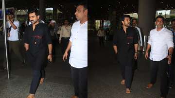 Ram Charan spotted at Mumbai airport