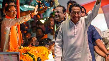 Madhya Pradesh Chief Minister Shivraj Singh Chouhan and former CM Kamal Nath