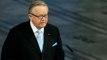 Martti Ahtisaari, the former president of Finland and global peace broker awarded the Nobel Peace Pr