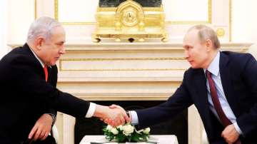 Israel PM Benjamin Netanyahu and Russian President Vladimir Putin during their meeting in Kremlin in 2020.
