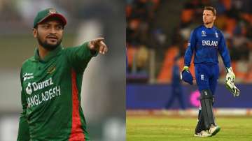 Shakib Al Hasan (left) and Jos Buttler (right)