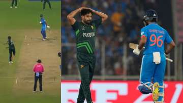 Haris Rauf was aggressive as usual in the World Cup 2023 match against India