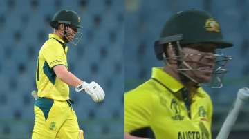David Warner wasn't happy with the umpire's decision as Australia found themselves on the receiving end of another dubious call