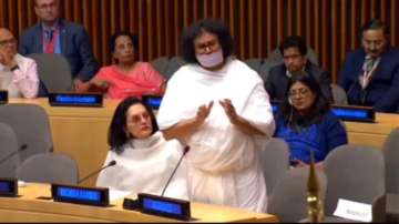 Jain monk Acharya Lokesh at United Nations