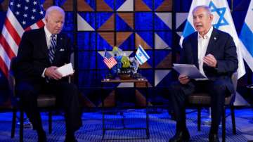 US President Joe Biden held a joint presser with Benjamin Netanyahu in Tel Aviv.