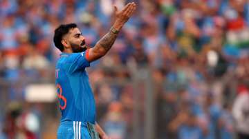 Virat Kohli bowed down to Sachin Tendulkar while the whole crowd bowed down to him as he completed his 50th ODI century in the World Cup 2023 semi-final