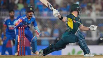 Ishan Kishan attempted to stump out Australian captain Matthew Wade in the third T20I rather unsuccessfully
