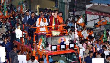 Union Home Minister Amit Shah during a rally