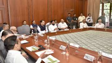 Visual of the all-party meeting in Maharashtra