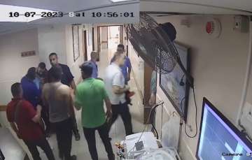 The surveillance camera footage released by the Israeli military.