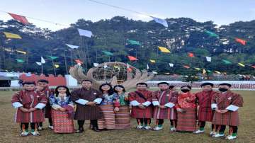 Students from Orong Central School in Samdrup Jongkhar district of Bhutan 