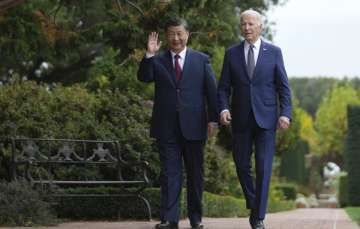 Chinese President Xi Jinping and US President Joe Biden in San Francisco.