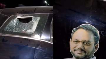Chhattisgarh Minister's convoy was attacked with stones.