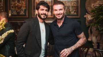 Harsh Varrdhan with David Beckham