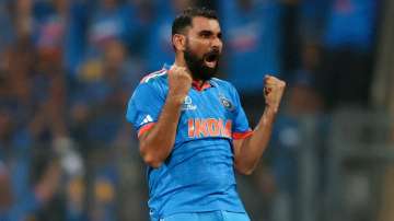 Mohammed Shami vs New Zealand at World Cup 2023