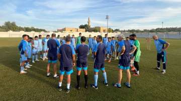 Indian football team ahead of Kuwait game