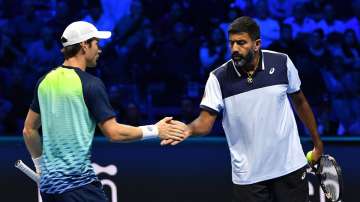 Rohan Bopanna at ATP Finals 2023 in Turin on November 15