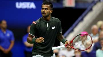 Sumit Nagal during the 2019 US Open singles event