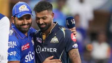 Rohit Sharma and Hardik Pandya during IPL 2023