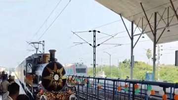 Gujarat's first heritage train flagged off between Ekta Nagar and Ahmedabad.