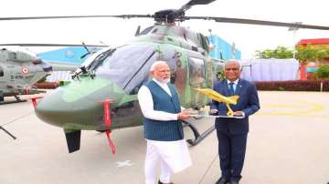 Prime Minister Modi visits Hindustan Aeronautics Limited (HAL) facility in Bengaluru after taking sortie in LCA Tejas