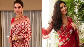 Five celeb-inspired Red saree looks that you must try.