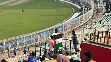World Cup, Palestinian flag, Israel, Hamas, Pakistan Bangladesh match, Kolkata, West Bengal