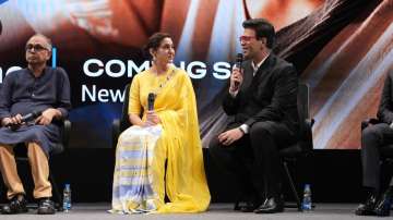 Sara Ali Khan and Karan Johar at IFFI 2023