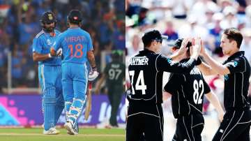 India and New Zealand players.