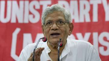 CPI(M) General Secretary Sitaram Yechury addresses a press conference, at the party office in New Delhi (File photo)