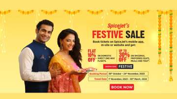 SpiceJet festive season offer, 10% discount on the flight booking
