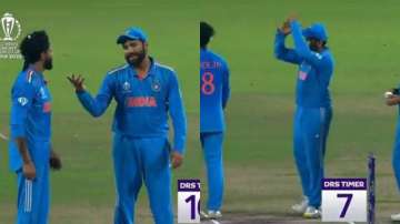 Indian captain Rohit Sharma was forced by Ravindra Jadeja to take a review against Heinrich Klaasen