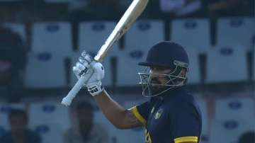 Anmolpreet Singh during the Syed Mushtaq Ali Trophy 2023 final.