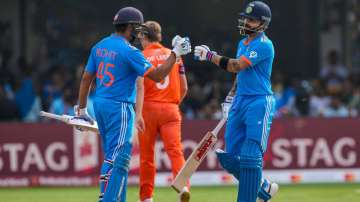 Rohit Sharma and Virat Kohli against Netherlands.