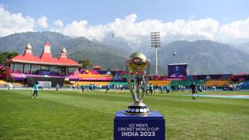 ICC cricket World Cup 2023 trophy.