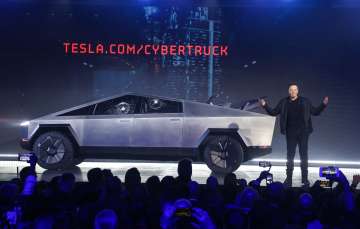 Tesla CEO Elon Musk during a car launch event.