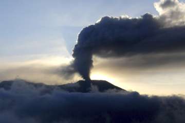 Mount Marapi volcanic eruption site 