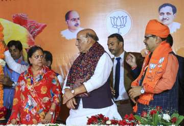 Vasundhara Raje during swearing-in ceremony