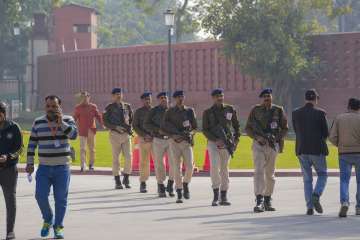 Patrolling after Parliament security breach