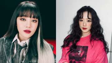 (G)I-DLE members Minnie and Shuhua 