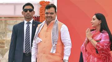 Rajasthan CM Bhajan Lal Sharma and his deputy Diya Kumari during the swearing-in ceremony in Jaipur (File photo) 