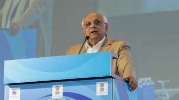 Gujarat Chief Minister Bhupendra Patel speaks during an event.