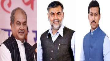 Narendra Singh Tomar, Prahlad Patel and Rajyavardhan Singh Rathore.