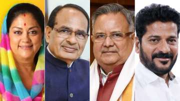 Who will be the Chief Minister of MP, Rajasthan, Chhattisgarh, and Telangana?
