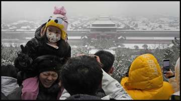 China is experiencing unusually heavy snowfall this week.