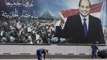 Poster of Egyptian President Abdel Fattah el-Sissi 