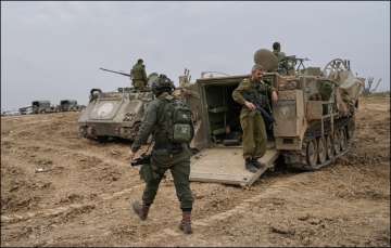 Israeli troops in Gaza.