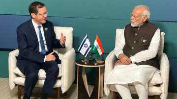 Israeli President Isaac Herzog meets with Prime Minister Narendra Modi during COP28 meeting in Dubai
