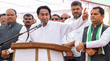 Madhya Pradesh Congress President and former Chief Minister Kamal Nath during an election campaign. (File photo) 