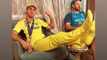 Mitchell Marsh World Cup trophy